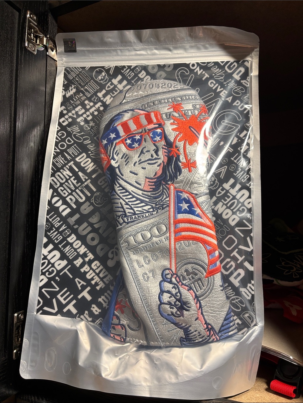 Men's Patriotic Silver & Red Golf Headcover - Unbranded